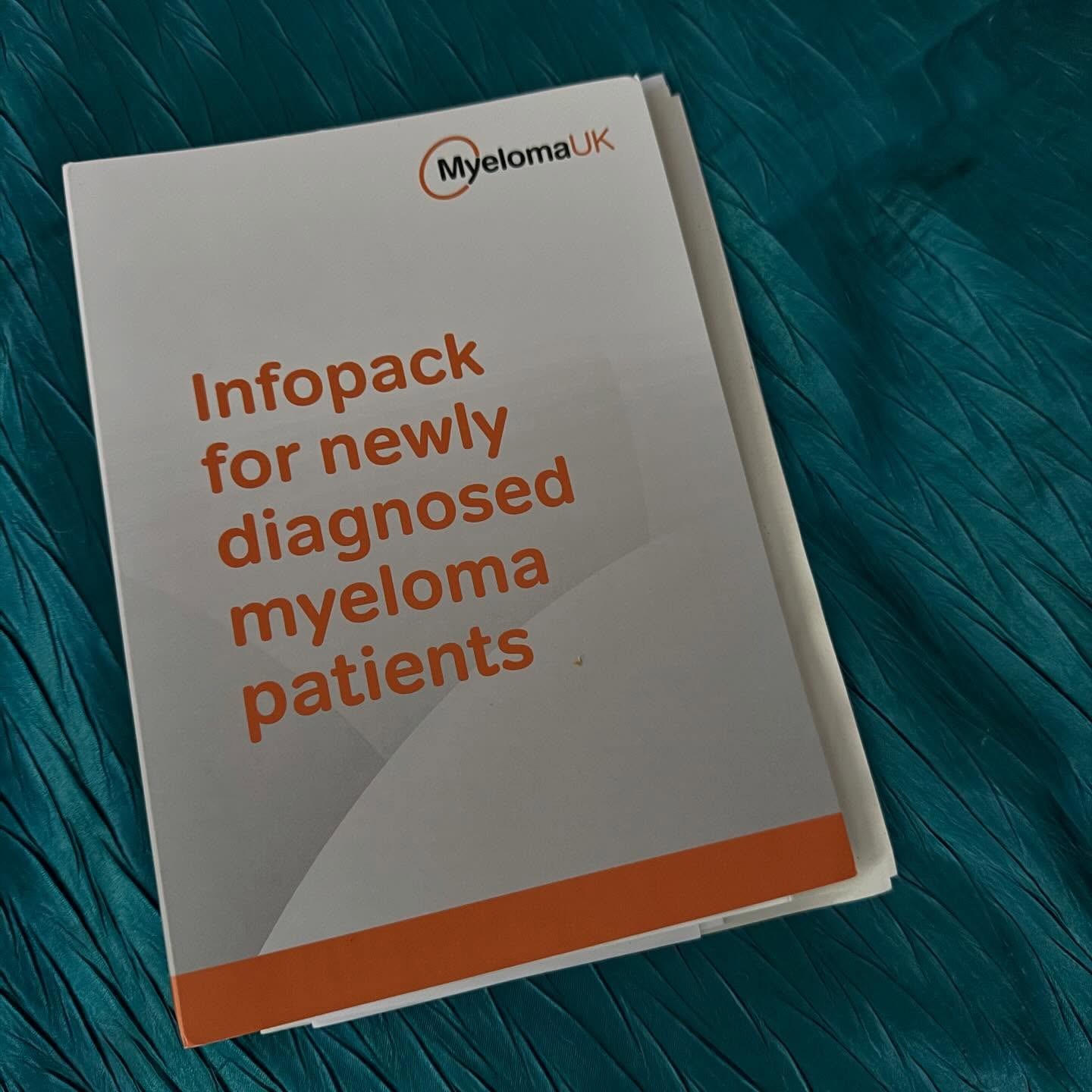 So for anyone wondering WTF the story post was about yesterday, here goes…

Some weeks ago you may have seen my post that included a night in hospital. I’d been admitted for scans and blood tests after going to A&E with chest pain and I’d been getting out of breath or wheezing when out on bike rides. I’d also had some issues with what felt like a cracked rib, some pins and needles in hands and arms. Yes there was an infection in my chest, but it was the readings from my bloods that were giving more concern to doctors. When being discharged after the scans, I was told about the blood giving markers that pointed to possible Myeloma. I kind brushed it off at the time not really understanding what they meant as was keen to get home. Of course I googled it and the penny dropped. Myeloma is a blood cancer. 

It wasn’t confirmed at the time but a few weeks later a call from chest specialist said that bloods were being checked fully and I’d get an appointment to go to Haematology. 

It was a few days later that I had a call saying I needed to be seen urgently. 
Monday 15th September I was into outpatient dept to see the specialist doc who gave me the news, along with the booklet in the photo. I’d already seen a lot of the information so knew that despite no cure, there were many effective treatments and good prospects for remission. Not so bad really. So after a bone marrow biopsy on Tuesday and an upcoming PET-Scan of my body, there should be a treatment pathway sorted. 
There’s plenty of good info on the Myeloma UK website and even though it’s a fairly rare form of cancer, I know there are thousands going through much worse.

Thanks to everyone who has reached out or messaged. I’ll keep updating when I know more but as Pete Tong would say… ‘we continue’! 
💛
