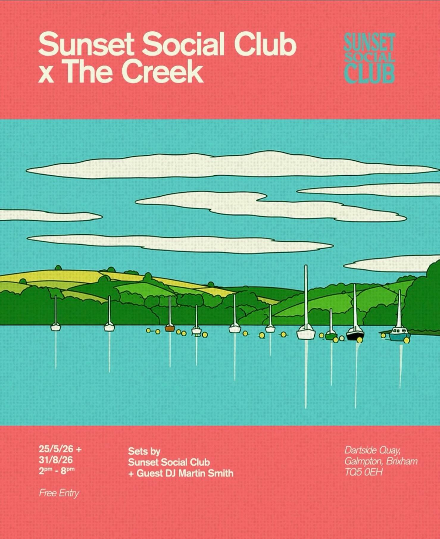 Bank Holiday Monday afternoon on the decks for  @sunsetsocialclub_uk X @the_creek_galmpton 
#scorchio