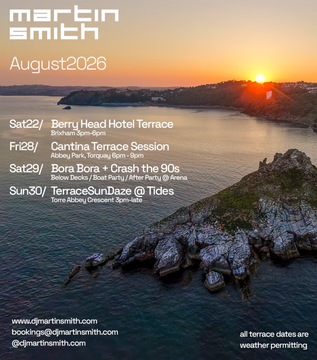 Upcoming dates for remainder of August. Fingers crossed for good weather!